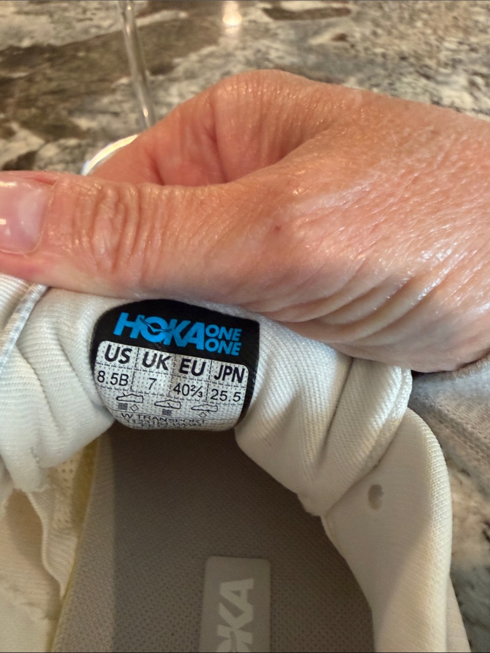 Hoka Women's White Athletic Running Shoes with Quick-Lace - Picture 7 of 7
